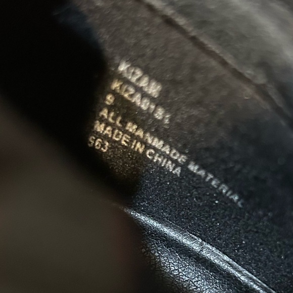 Steve Madden Kizam Black Faux Leather Platform Knee High Boots Size 9 - Picture 12 of 13